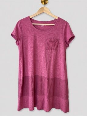 Soft Surroundings Pink tiered Tunic Dress